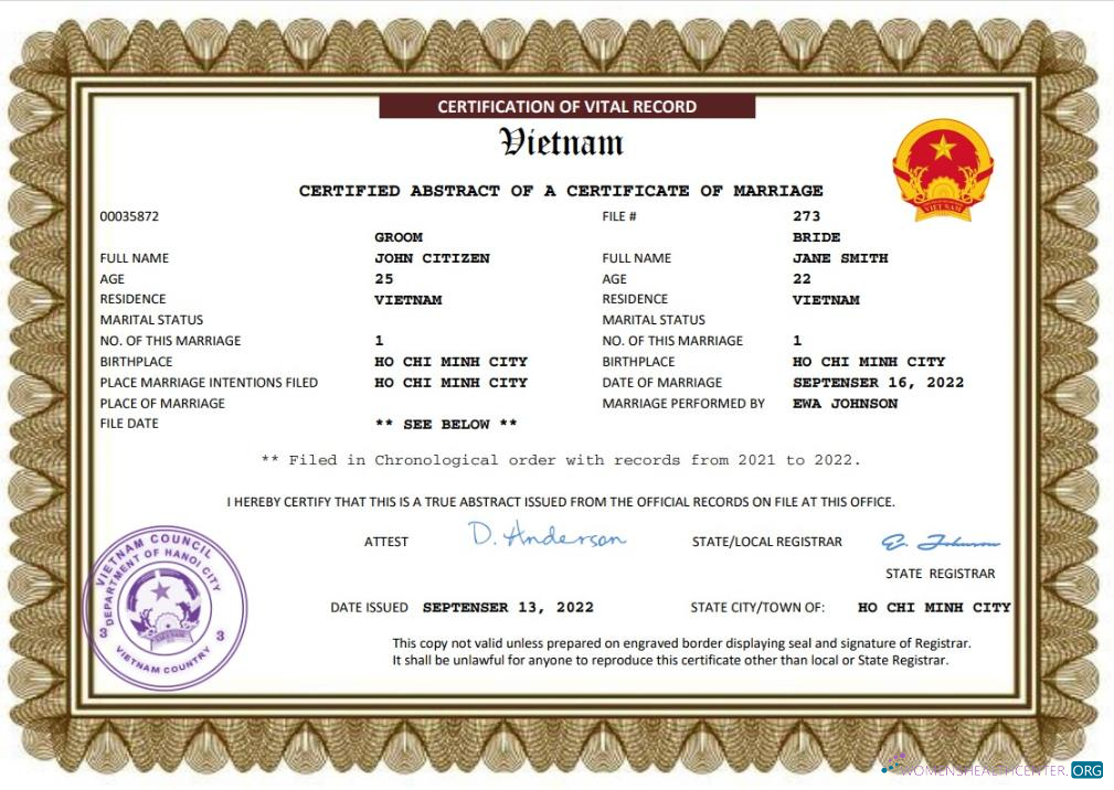Download Vietnam marriage certificate Word and PDF template Photoshop template